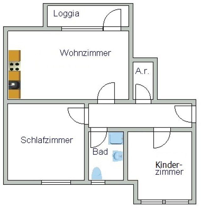 Sonnige 3-Zimmer-Wohnung in Lehe - Meidestraße 7, Bremerhaven - Bild 5